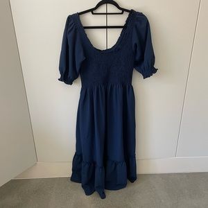 Hill house nap dress short sleeve maxi, size M